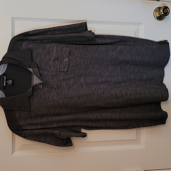 Men's  Montage brand Shirt 👕 short sleeve 1 front pocket - Picture 1 of 6
